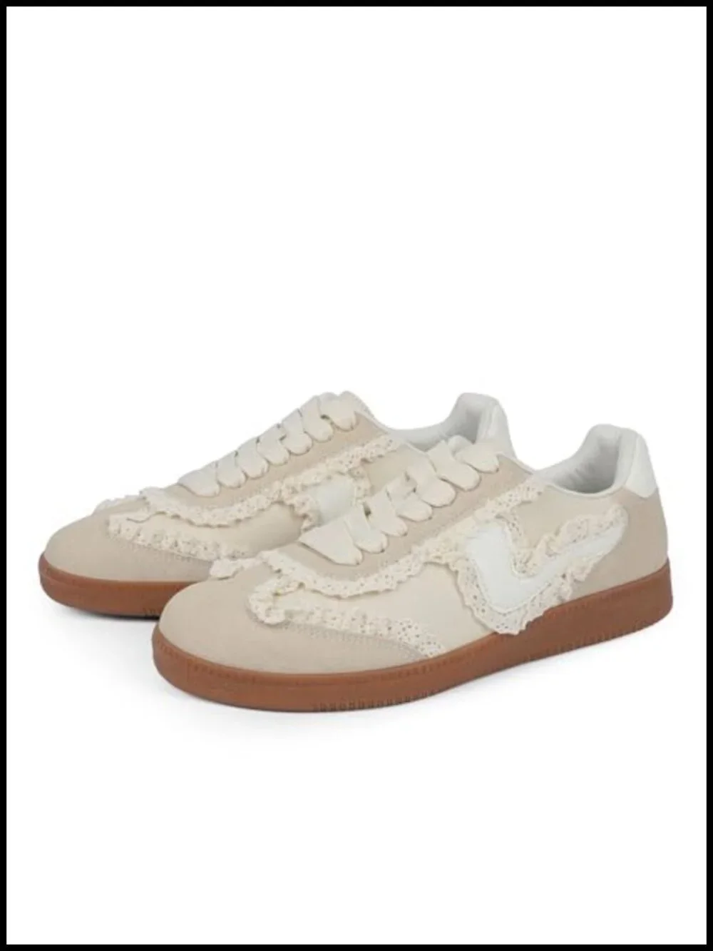 Women's Lace Up Sneakers Retro Business Casual Comfortable Breathable Sneakers